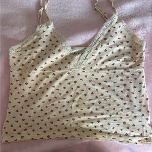 brandy Melville / john galt floral lace cami tank top